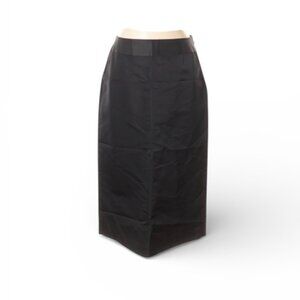 Banana Republic Black Silk Pencil Skirt Knee Length Lined Size 4
